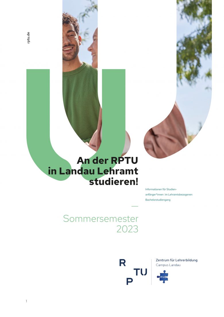 Broschüre "Sommersemester" Titelseite