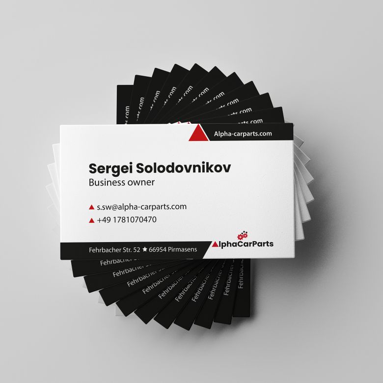 Visitenkarte von Alpha Car Parts
