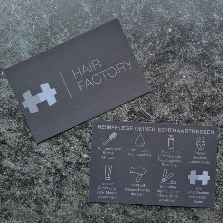 Pflegehinweise Kärtchen