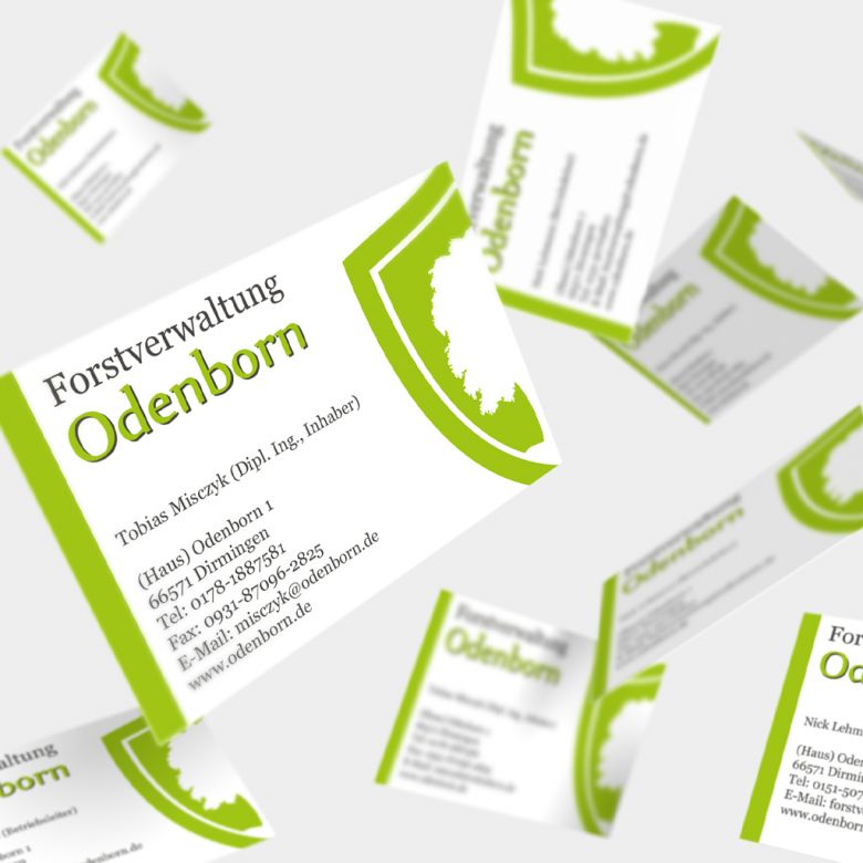 Visitenkarte Fortverwaltung Odenborn