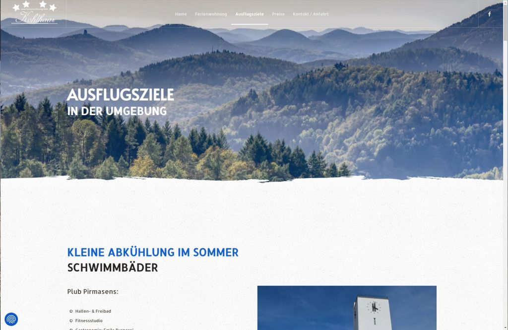 Seite Ausflugsziele von ferienwohnung-kohlhaas