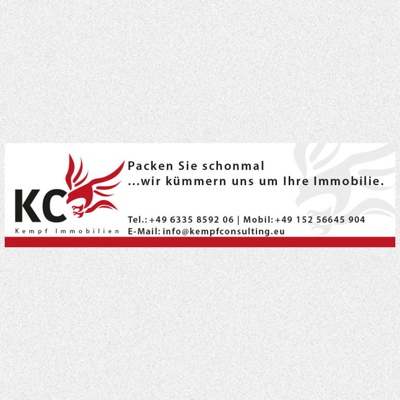 Bandenwerbung Fußballplatz für KC