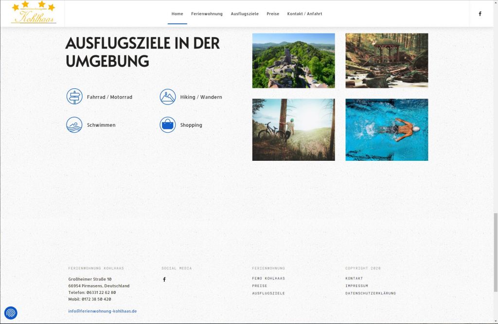 Startseite Ausflugsziele von ferienwohnung-kohlhaas