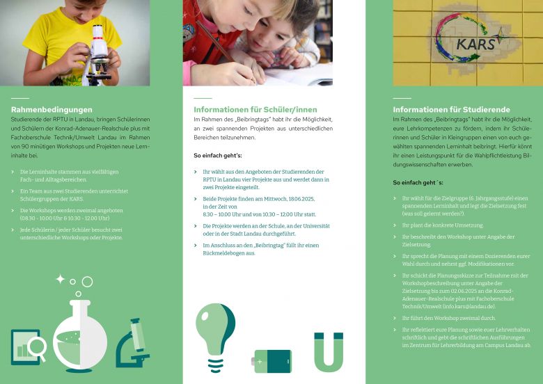 Wickelfalzflyer "Beibringtag" Seite 2